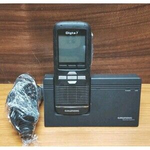 Grundig Digta 7 Handheld Digital Portable Dictation Recording Machine w/ Battery